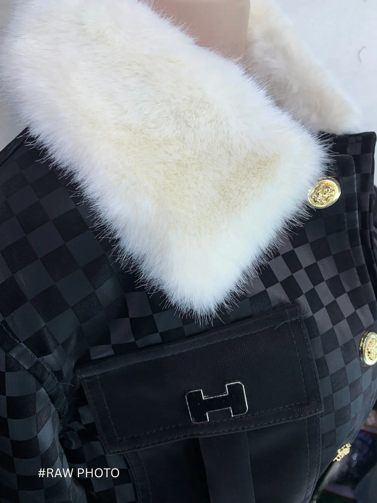 Fur-Collar Bomber Jacket - N/A tops available at theGirlyZone Kampala